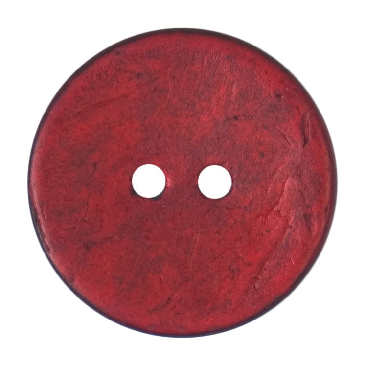 S2115 - SEHLBACH C BUTTON COCONUT EFFECT COL RED X 20