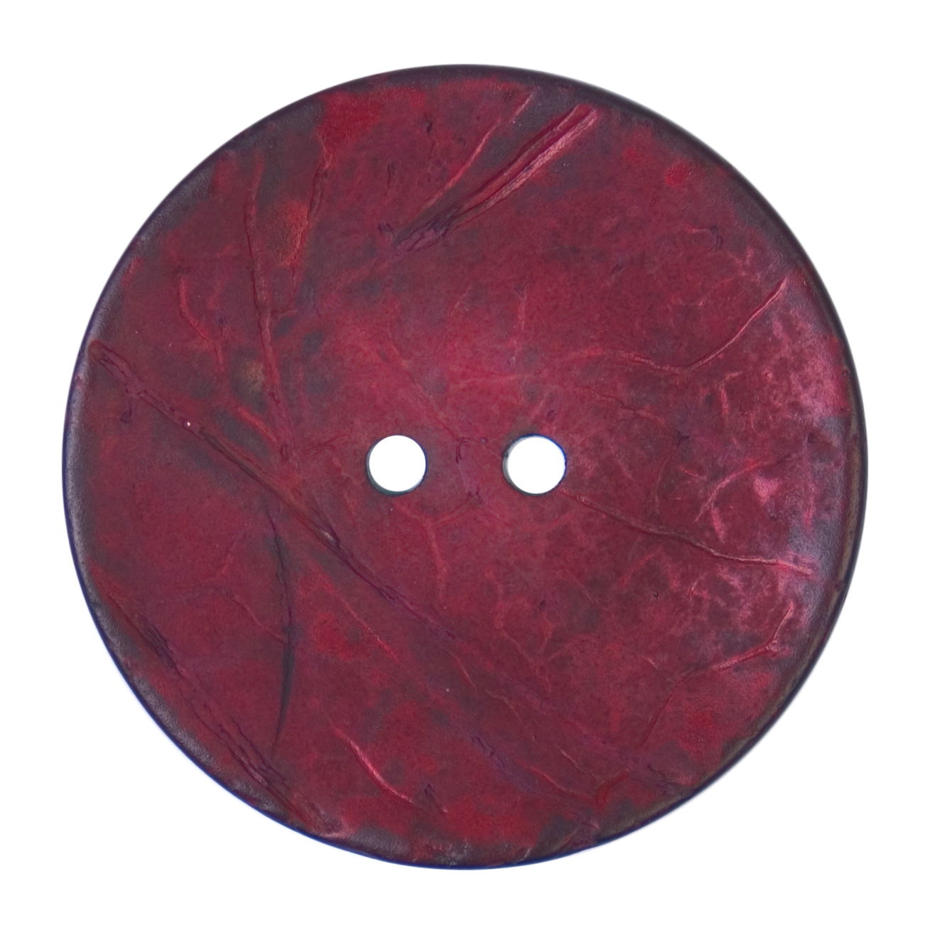 S2120 - SEHLBACH C BUTTON COCONUT EFFECT COL BURGUNDY