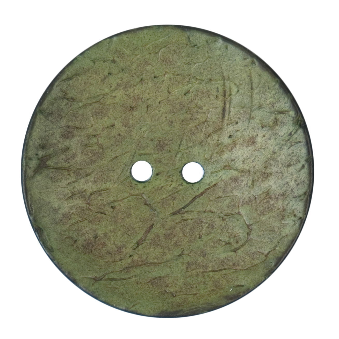 S2122 - SEHLBACH C BUTTON COCONUT EFFECT COL GREEN