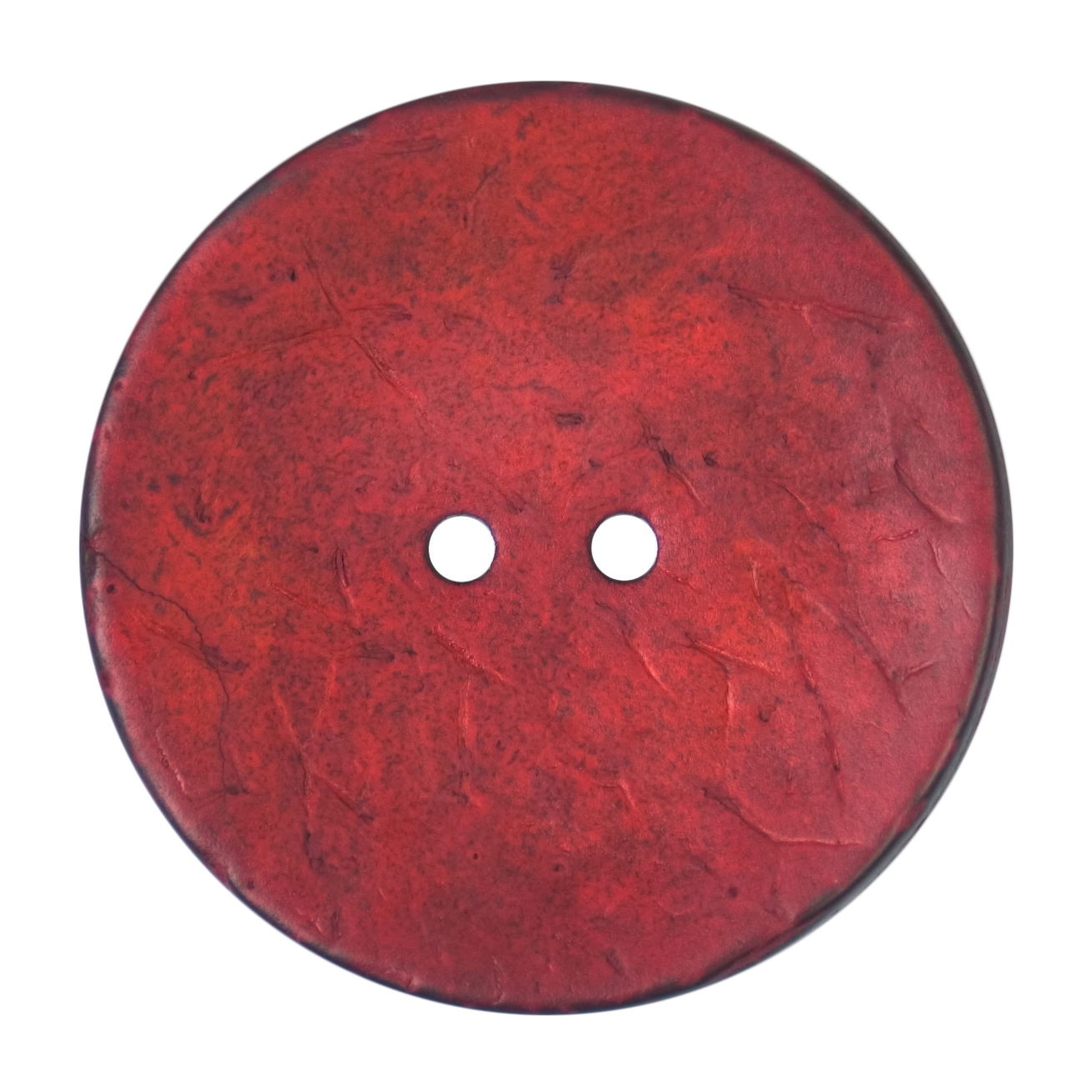 S2125 - SEHLBACH C BUTTON COCONUT EFFECT COL 25 RED