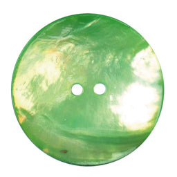 S2132 - SEHLBACH C BUTTON AGOYA SHELL LIME GREEN X 10