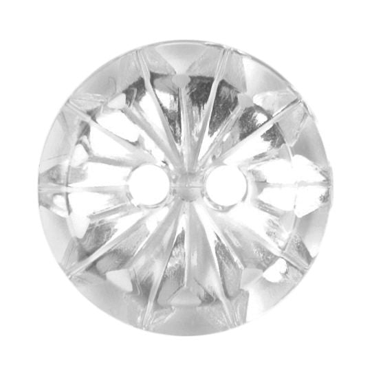 S2216 - SEHLBACH B BUTTON CLEAR FLOWER X25