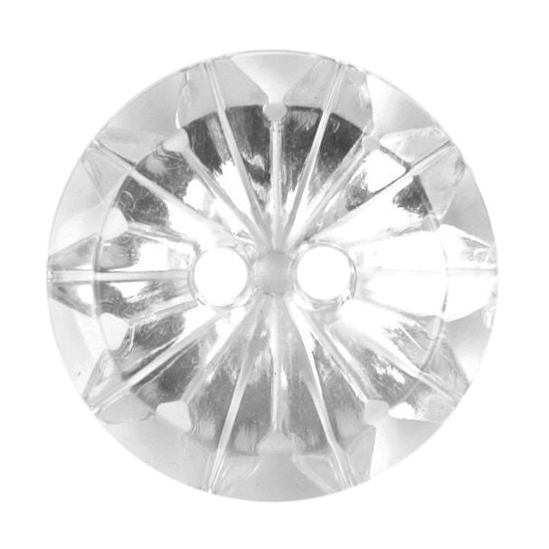 S2217 - SEHLBACH B BUTTON CLEAR FLOWER  X20