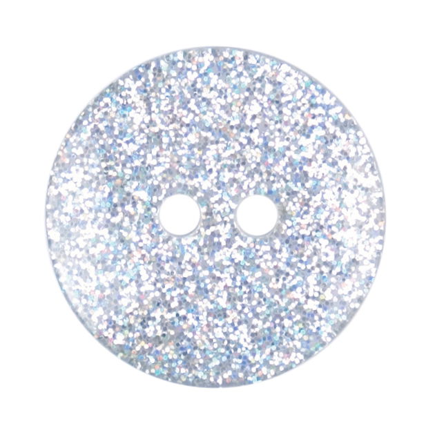 S2218 - SEHLBACH B BUTTON CLEAR SPARKLY (18MM)