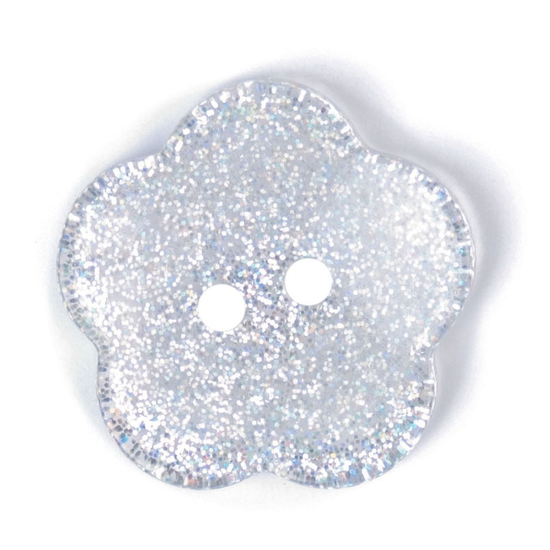 S2219 - SEHLBACH B BUTTON FLOWER GLITTER PK 30