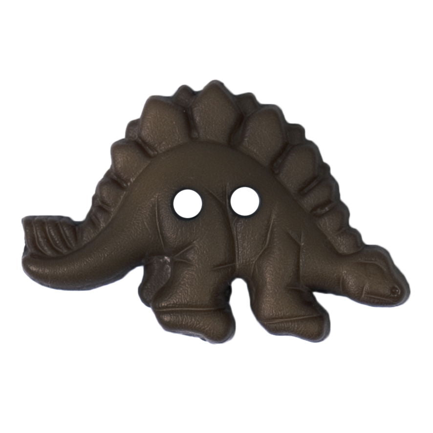 S2248 - SEHLBACH C BUTTON DINOSAUR GREY/GREEN  X 10