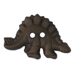 S2248 - SEHLBACH C BUTTON DINOSAUR GREY/GREEN  X 10