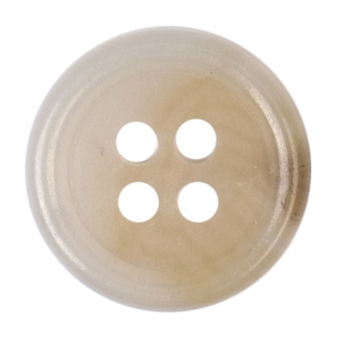 S2262 - SEHLBACH B BUTTON  4HOLE SM X50 NEUTRAL/BROWN SWIRL