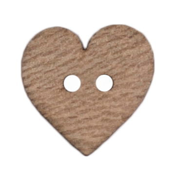S2265 - SEHLBACH B BUTTON WOODEN HEART SM X 20