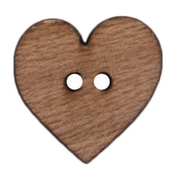 S2266 - SEHLBACH C BUTTON WOODEN HEART LG X 15