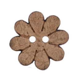 S2381 - SEHLBACH C BUTTON WOODEN FLOWER 2 HOLE SMALL