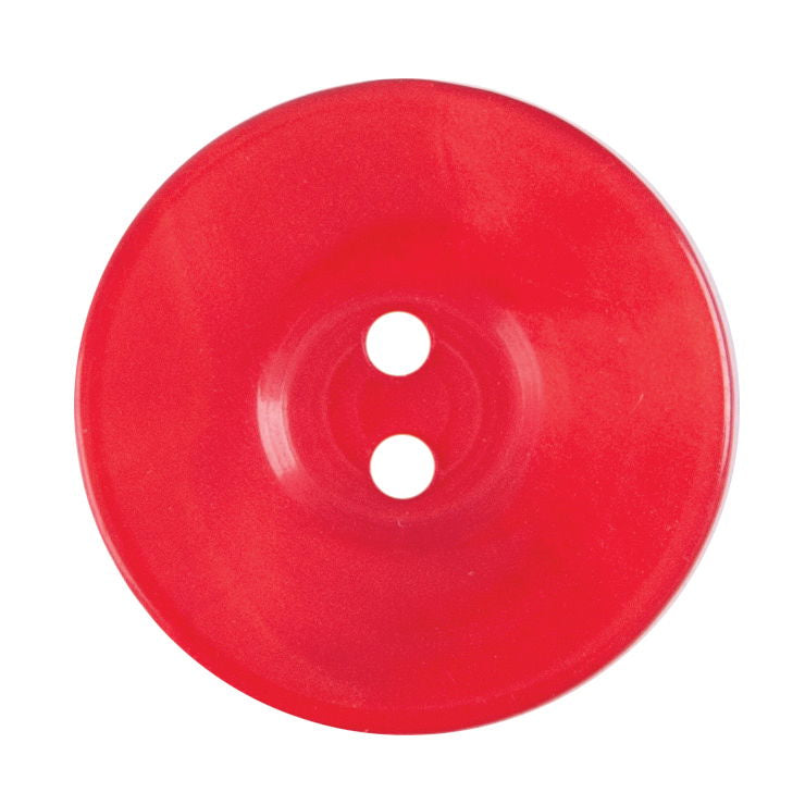 S2416 - SEHLBACH B BUTTON DAPPLED RED 2 HOLE  MED X30