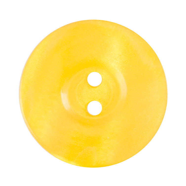 S2419 - SEHLBACH B BUTTON DAPPLED YELLOW 2 HOLE  MED X30