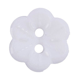 S2426 - SEHLBACH B BUTTON NYLON FLOWER WHITE 2 HOLE SMALL  X20
