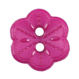 S2427 - SEHLBACH B BUTTON NYLON FLOWER PINK 2 HOLE SMALL