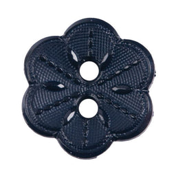 S2430 - SEHLBACH B BUTTON NYLON FLOWER NAVY 2 HOLE SMALL