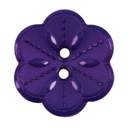 S2435 - SEHLBACH B BUTTON NYLON FLOWER PURPLE 2 HOLE MED