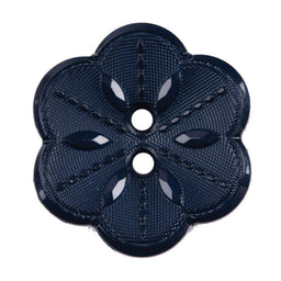 S2436 - SEHLBACH B BUTTON NYLON FLOWER NAVY 2 HOLE MED