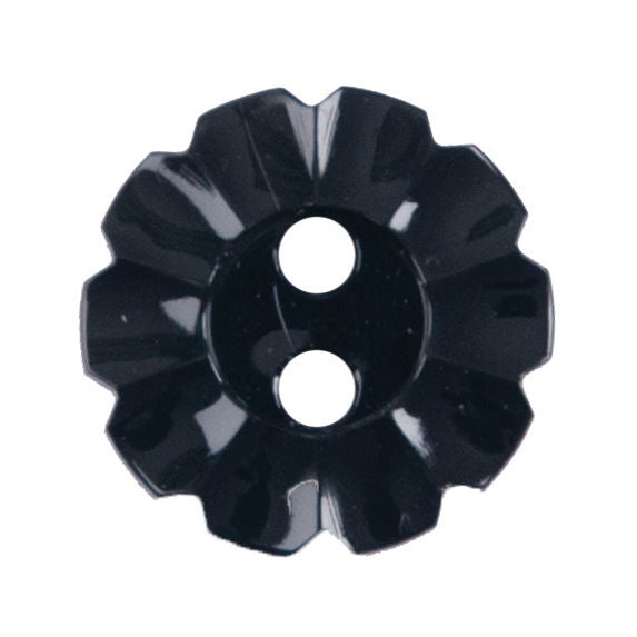 S2486 - SEHLBACH B BUTTON NYLON NOTCHED BLACK 2 HOLE SMALL
