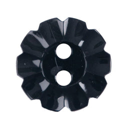 S2486 - SEHLBACH B BUTTON NYLON NOTCHED BLACK 2 HOLE SMALL