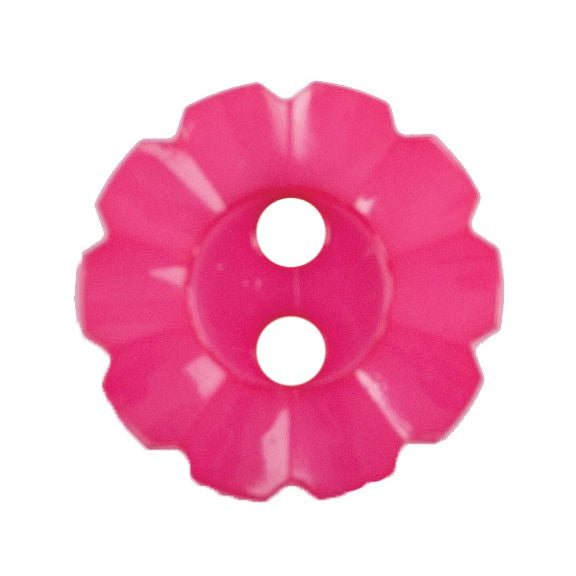 S2488 - SEHLBACH B BUTTON NYLON NOTCHED CERISE 2 HOLE SMALL