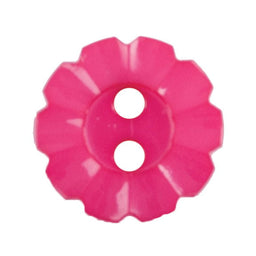 S2488 - SEHLBACH B BUTTON NYLON NOTCHED CERISE 2 HOLE SMALL