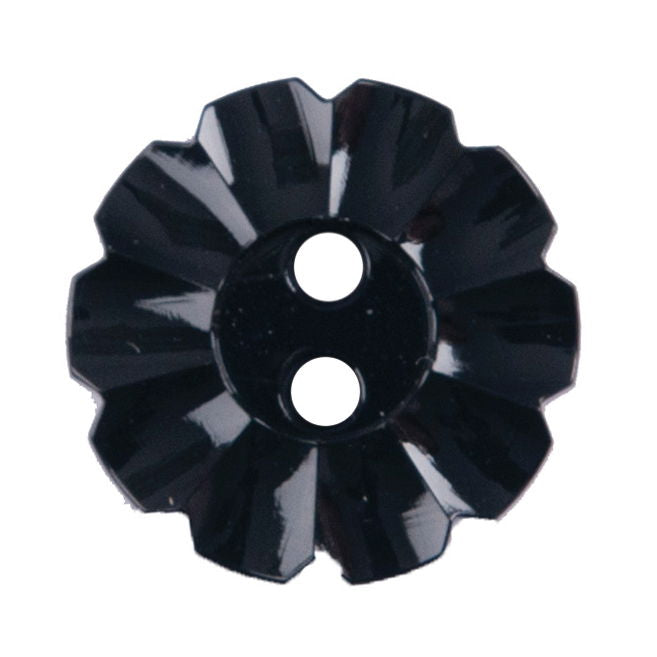 S2492 - SEHLBACH B BUTTON NYLON NOTCHED BLACK 2 HOLE MED