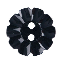 S2492 - SEHLBACH B BUTTON NYLON NOTCHED BLACK 2 HOLE MED