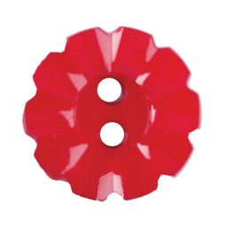 S2495 - SEHLBACH B BUTTON NYLON NOTCHED RED 2 HOLE MED
