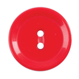 S2499 - SEHLBACH A BUTTON NYLON RIMMED RED 2 HOLE SMALL