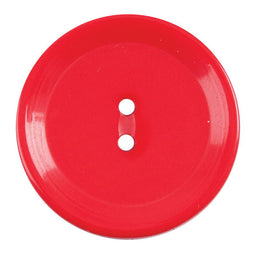 S2505 - SEHLBACH A BUTTON NYLON RIMMED RED 2 HOLE MED