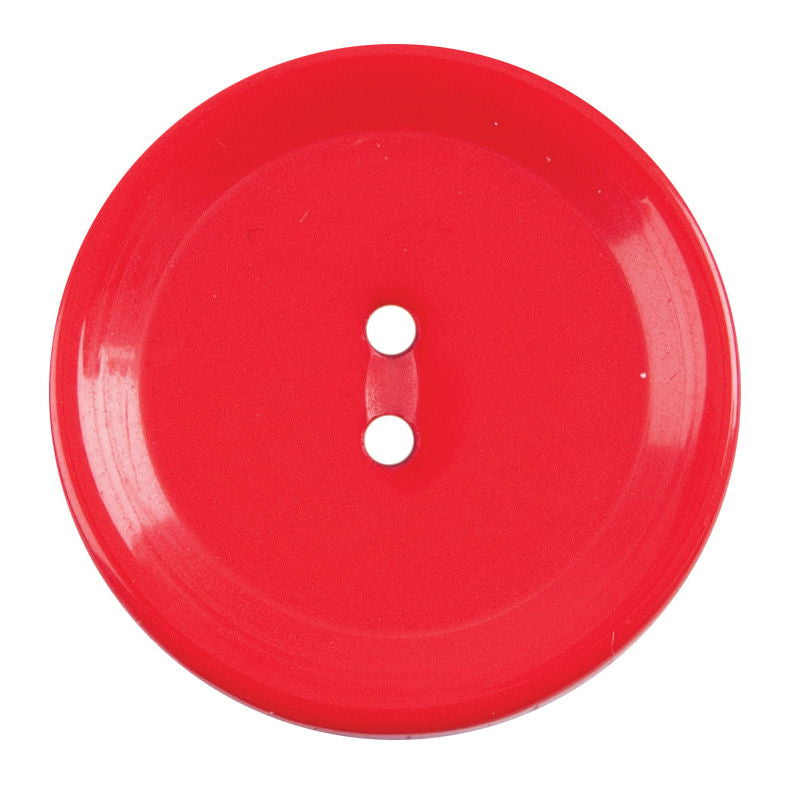 S2505 - SEHLBACH A BUTTON NYLON RIMMED RED 2 HOLE MED