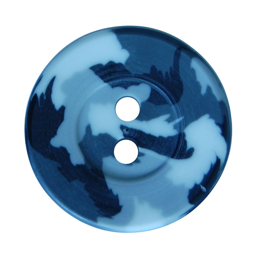 S2540 - SEHLBACH B BUTTONS CAMOUFLAGE BLUE PK15
