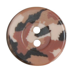 S2545 - SEHLBACH B BUTTONS CAMOUFLAGE BROWN PK20