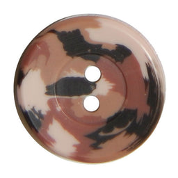 S2546 - SEHLBACH B BUTTONS CAMOUFLAGE BROWN PK15