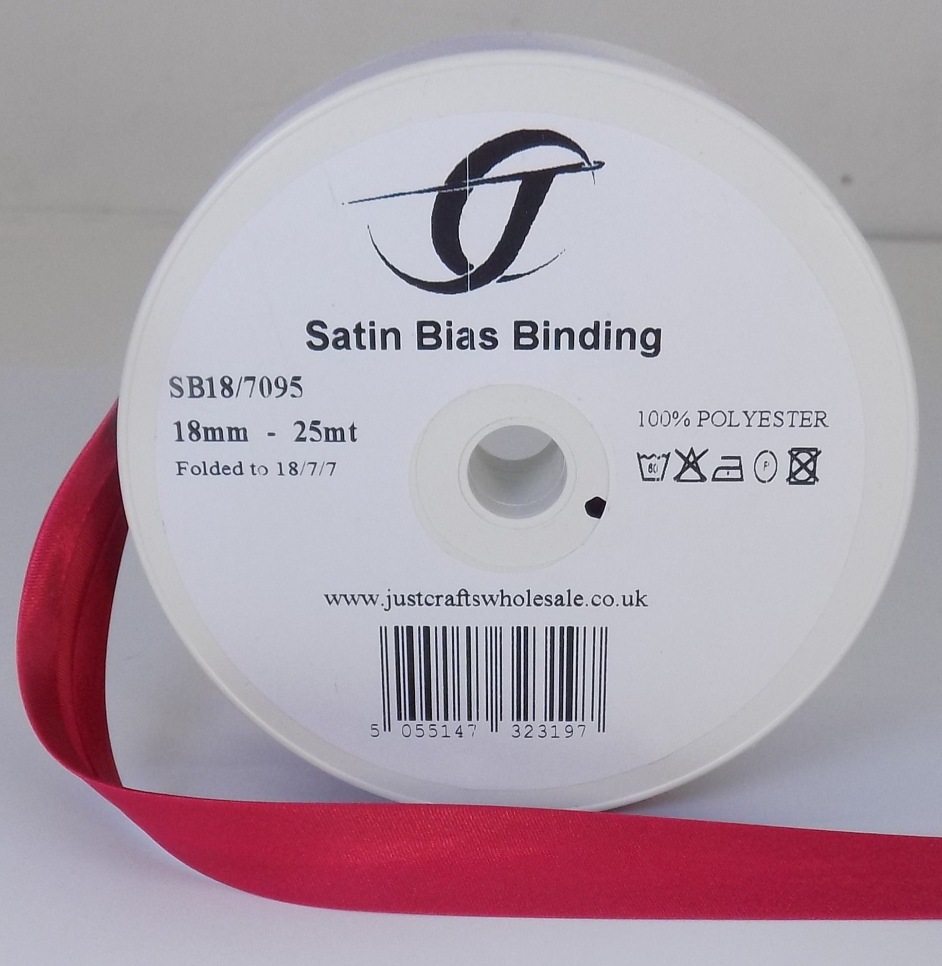 SB18-7095 **SATIN BIAS BINDING 18MM 7095 BEAUTY