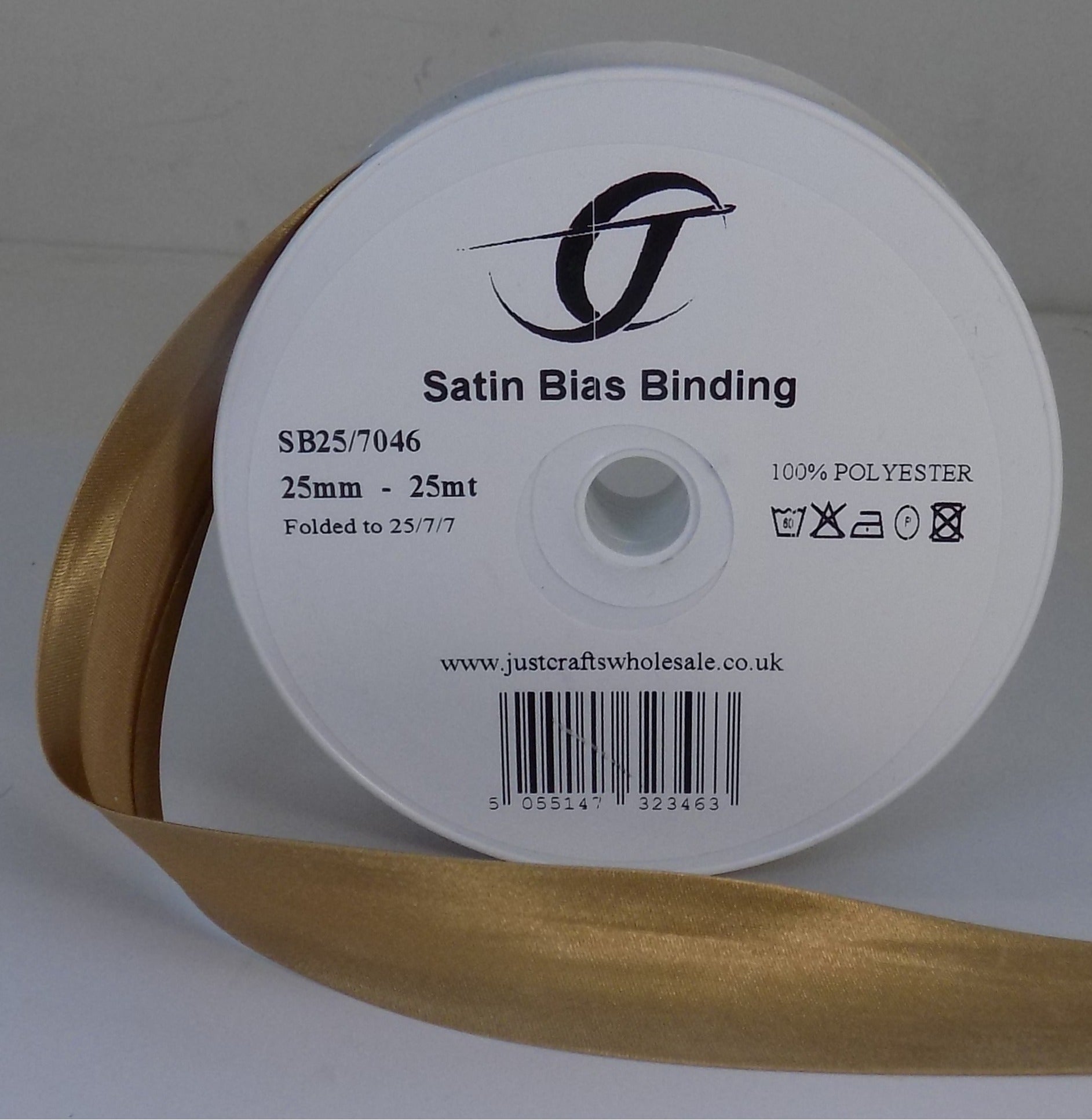 SB25-7046 **SATIN BIAS BINDING 25MM 7046