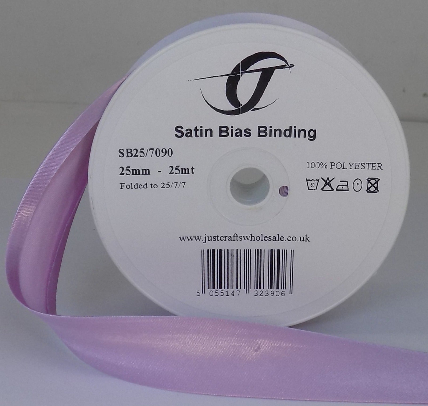 SB25-7090 **SATIN BIAS BINDING 25MM 7090 FRESCO