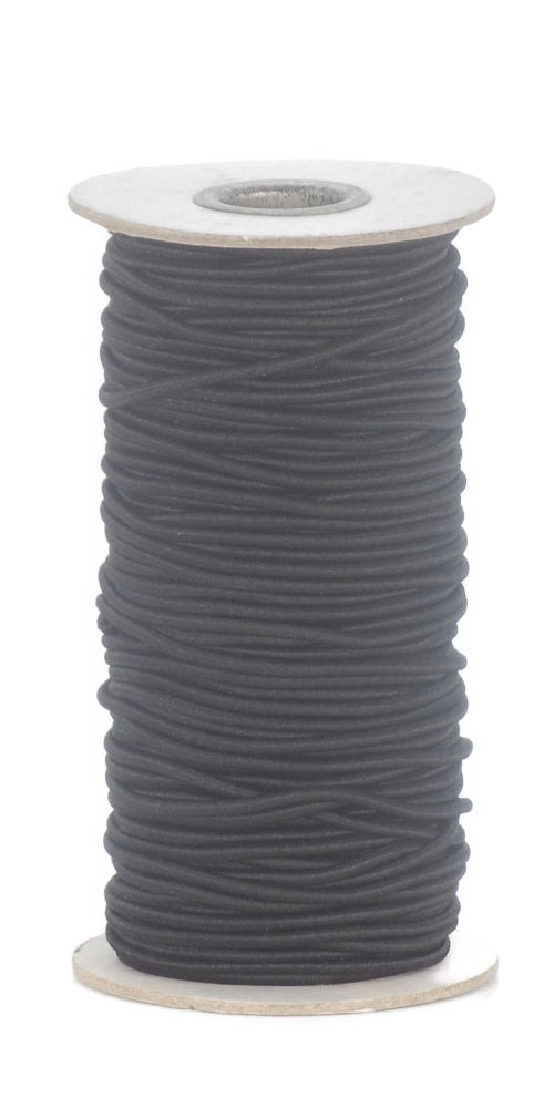 SC2B-SC340 - SC340 SHOCK CORD ELASTIC 1 CORD 2.5mm BLACK *NEW PRICE*