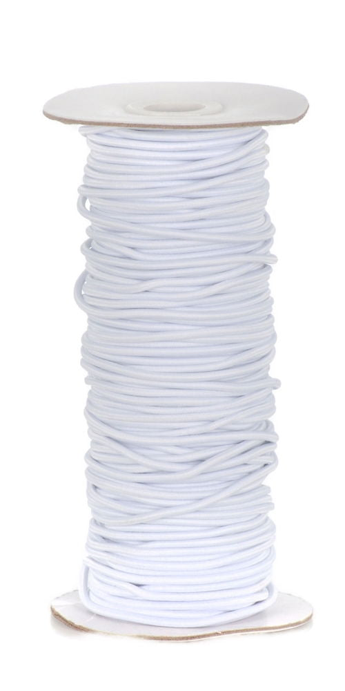 SC2W-SC339 - SC339 SHOCK CORD ELASTIC 1 CORD 2.5mm WHITE **NEW PRICE**