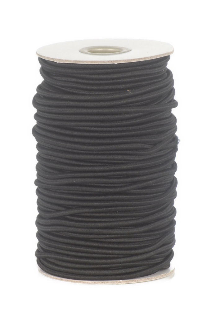 SC3B-SC342 - SC342 SHOCK CORD ELASTIC 1 CORD 3.5mm BLACK (NEW PRICE)