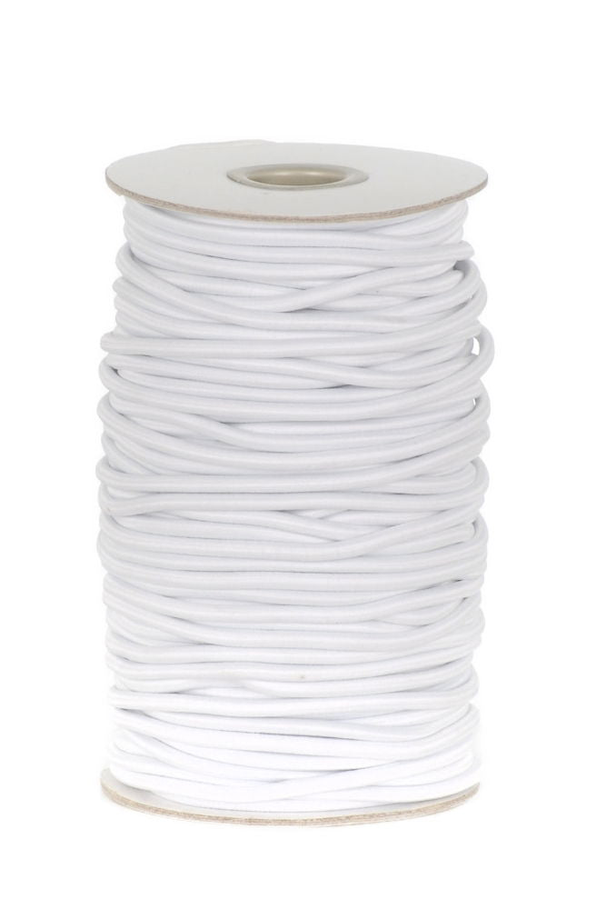 SC3W-SC341 - SC341 SHOCK CORD ELASTIC 1 CORD 3.5mm WHITE (NEW PRICE)