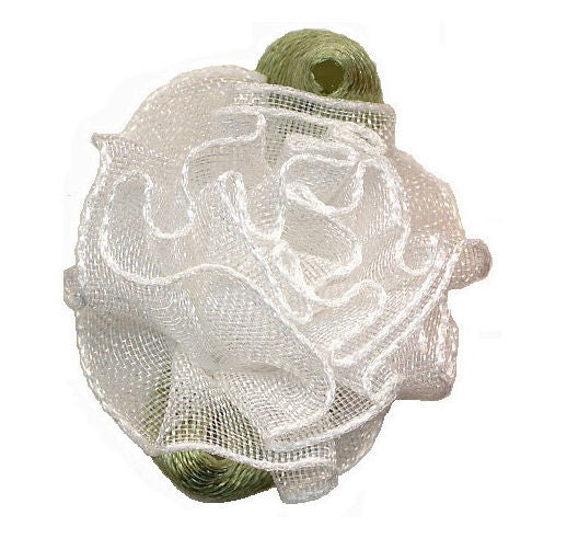 SDR029 - SHEER DOUBLE ROSE 029 WHITE