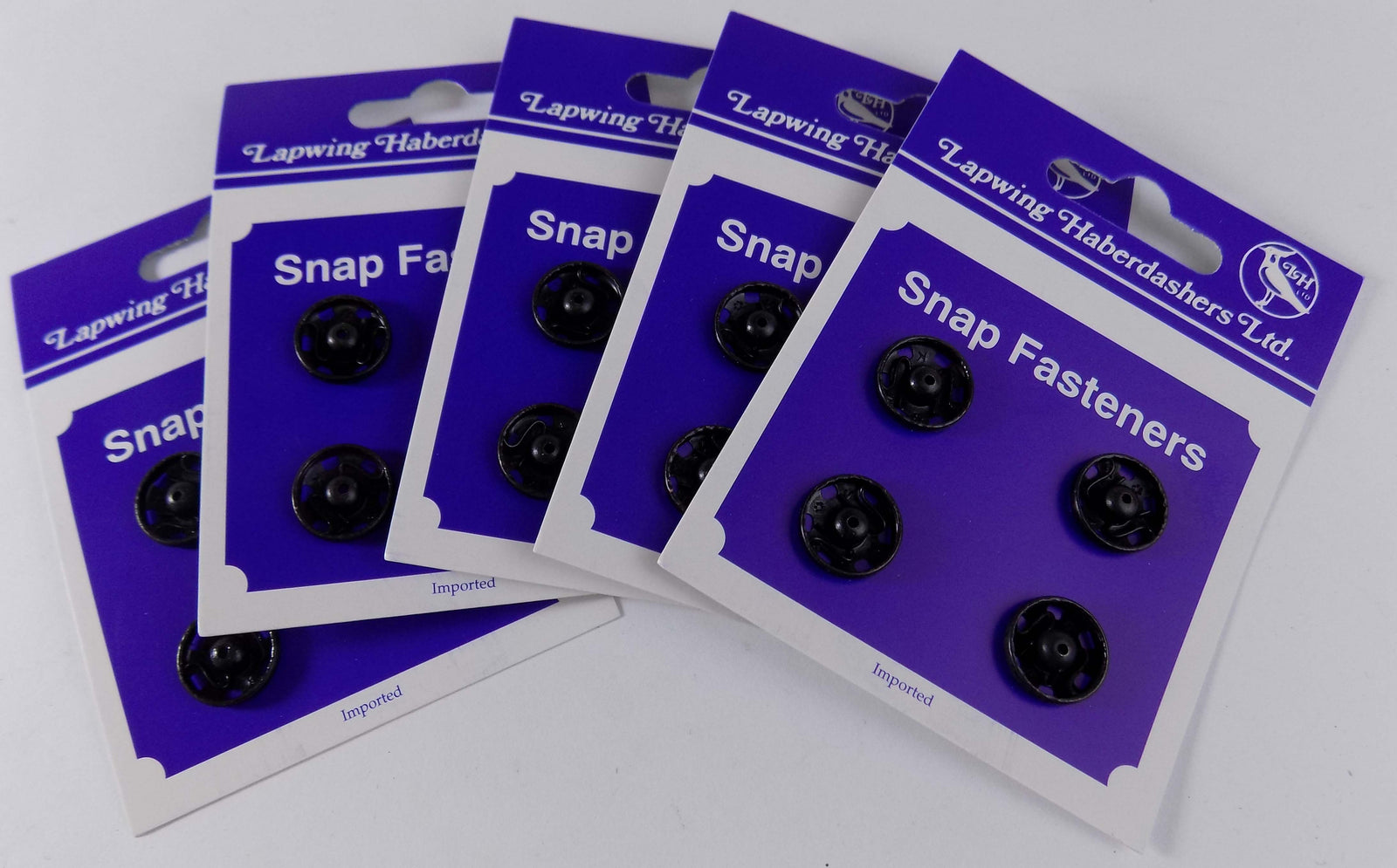 SF7B - **SNAP BLACK SIZE 7 14MM (4/CARD)