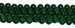 SF801-E - ELASTICATED SEQUIN TRIM 2cm - EMERALD