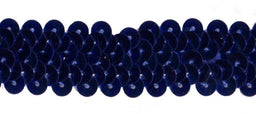 SF801-RB - ELASTICATED SEQUIN TRIM 2cm - ROYAL BLUE