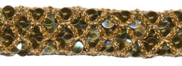 SF802-G - SEQUIN & THREAD TRIM 2cm - GOLD