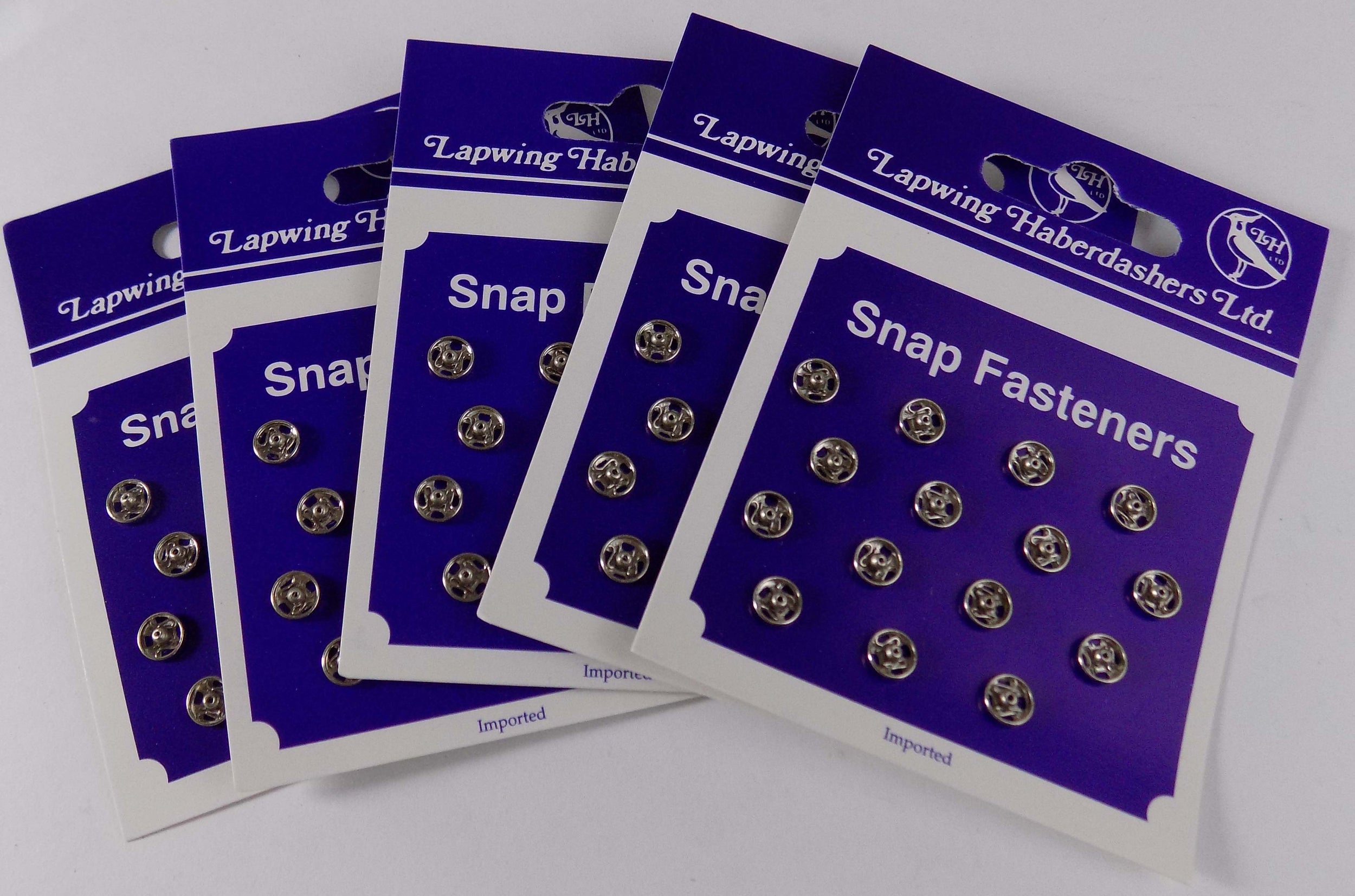 SFOOW - ** SNAP WHITE SIZE OO (6MM) 15/CARD