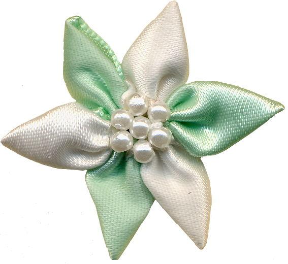 SFTT029-513 - --STAR FLOWER TWO TONE WHITE/LT GREEN