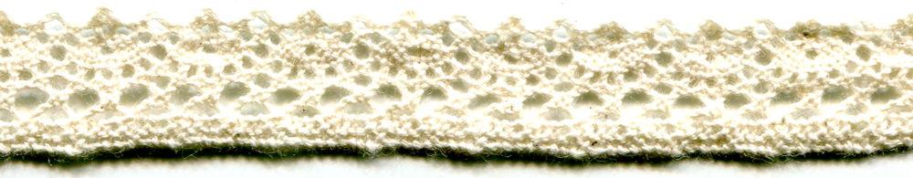 SL02-15-NAT - SUPER RIBBON COTTON  LACE 15mm NATURAL